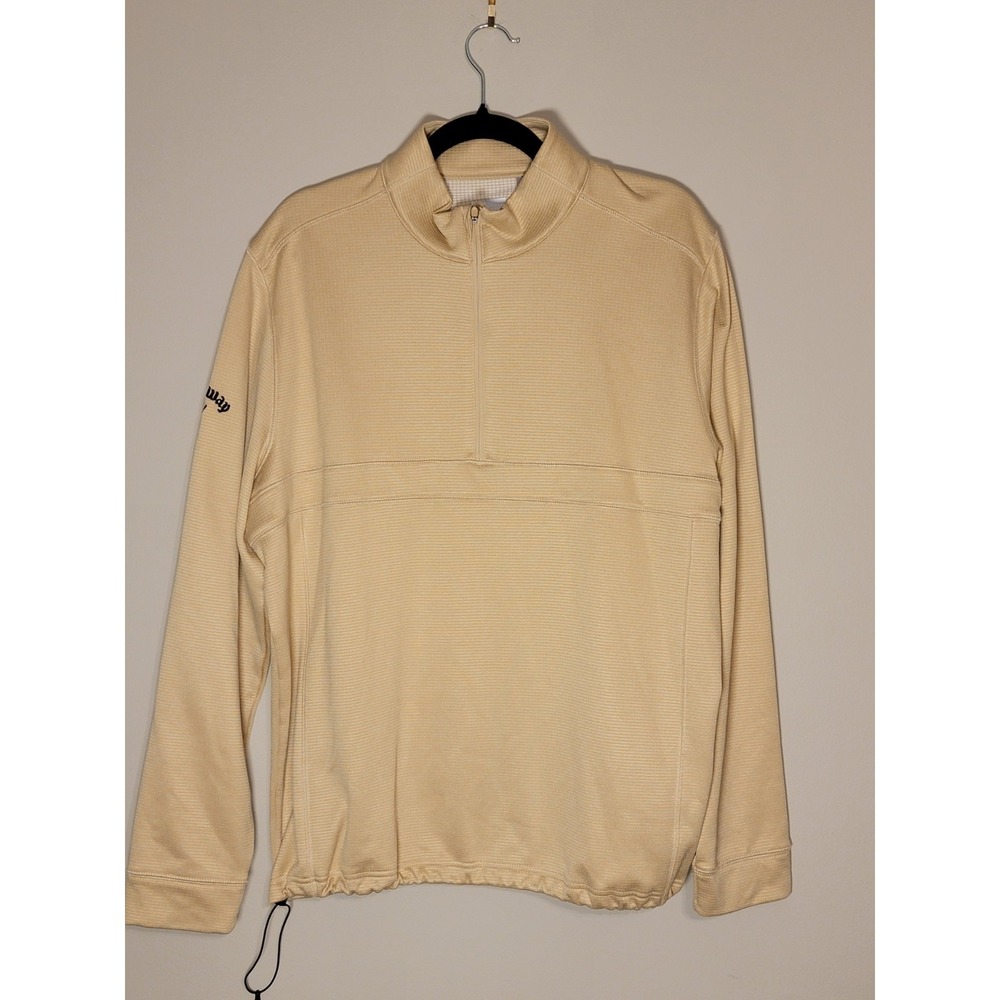 Callaway Men's 1/4 Zip Golf Pullover Jacket Size Large Swing Tech Weather Series